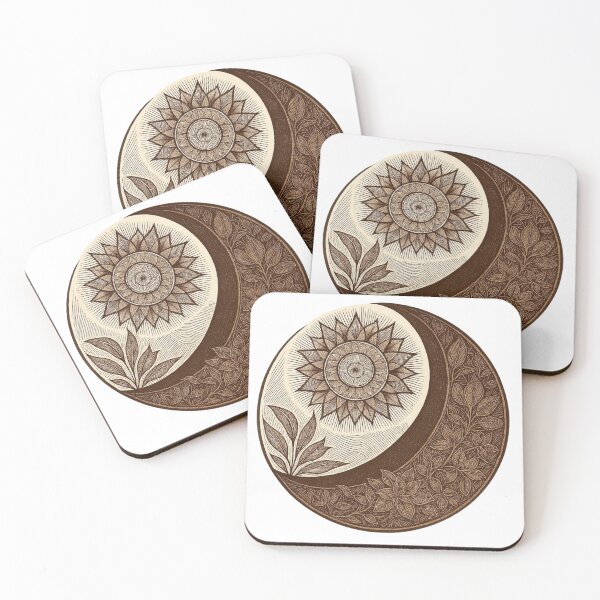 Item preview, Ethnic Yin Yang Wood Mandala designed and sold by EastborneoEB.