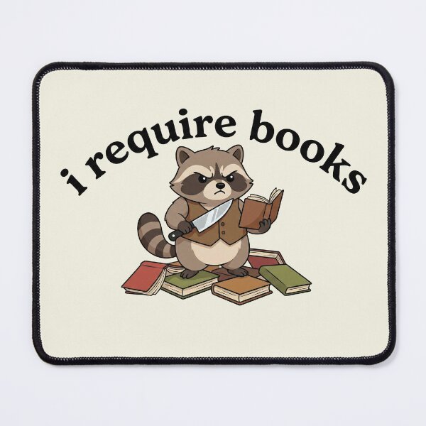 Item preview, Bookworm Raccoon Trash Panda designed and sold by AdyKurniawan.