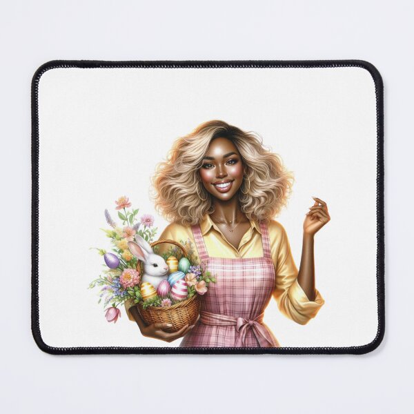Item preview, Easter black woman design, Easter Afro Girl, Cute black girl, Spring Easter Sublimation. designed and sold by gabrielakrall.