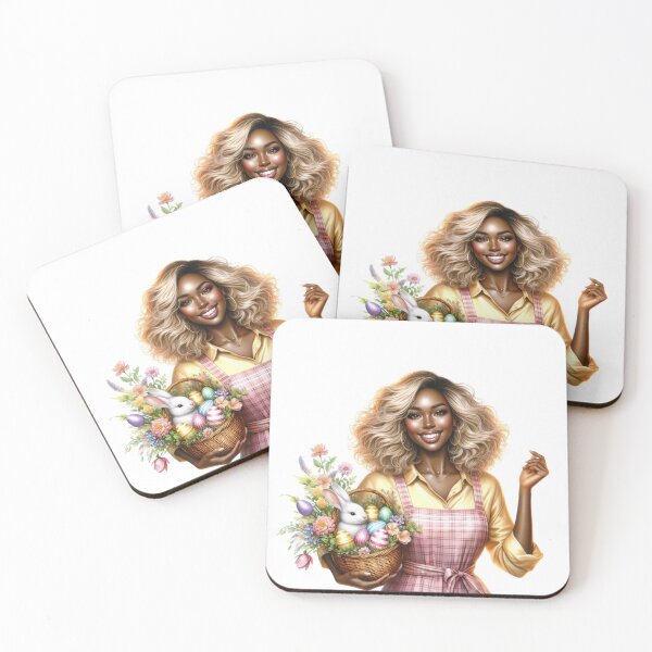 Item preview, Easter black woman design, Easter Afro Girl, Cute black girl, Spring Easter Sublimation. designed and sold by gabrielakrall.