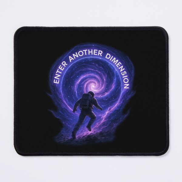 Item preview, Astronaut Entering Spiral Galaxy Portal - Sci-Fi Space Art designed and sold by MKreative Studio.