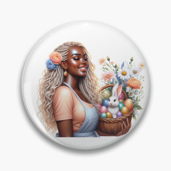 Item preview, Easter black woman design, Easter Afro Girl, Cute black girl, Spring Easter Sublimation. designed and sold by gabrielakrall.