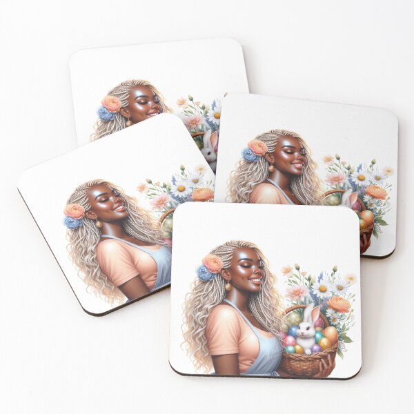 Item preview, Easter black woman design, Easter Afro Girl, Cute black girl, Spring Easter Sublimation. designed and sold by gabrielakrall.