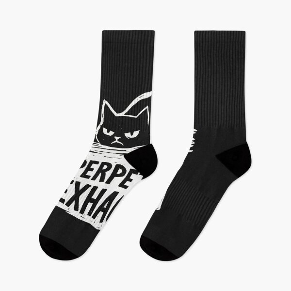 Item preview, Perpetually Exhausted Tired Black Cat designed and sold by AdyKurniawan.