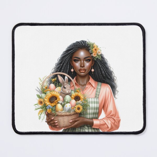 Item preview, Easter black woman design, Easter Afro Girl, Cute black girl, Spring Easter Sublimation. designed and sold by gabrielakrall.