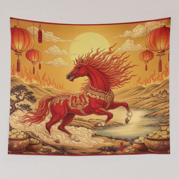 Item preview, Year of the Fire Horse 2026 designed and sold by aykiradesigns.