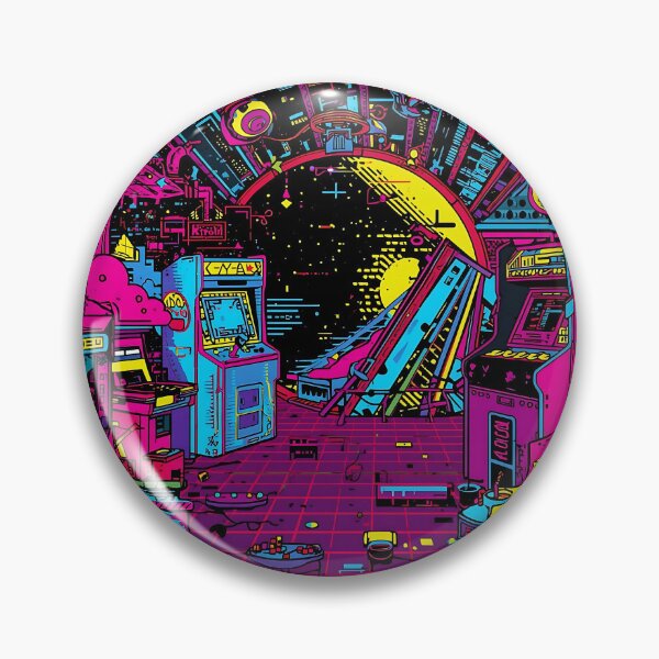 Item preview, Retro Synthwave Arcade - 80s Aesthetic Gaming designed and sold by Saixor.