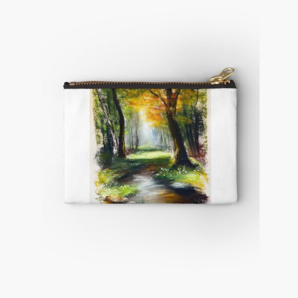 Item preview, A stream in the undergrowth designed and sold by zelmifineart.