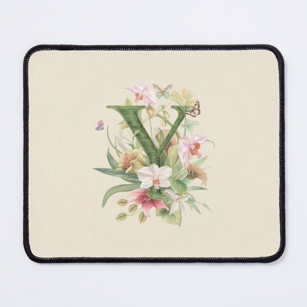 Item preview, Elegant Botanical Letter Y Monogram – Floral Orchid & Butterfly Illustration | Nature-Inspired Aesthetic Decor designed and sold by AmenAlways.