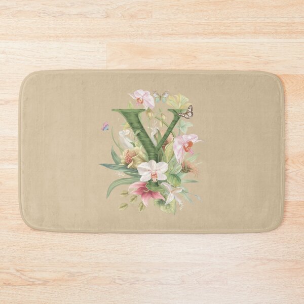 Item preview, Elegant Botanical Letter Y Monogram – Floral Orchid & Butterfly Illustration | Nature-Inspired Aesthetic Decor designed and sold by AmenAlways.