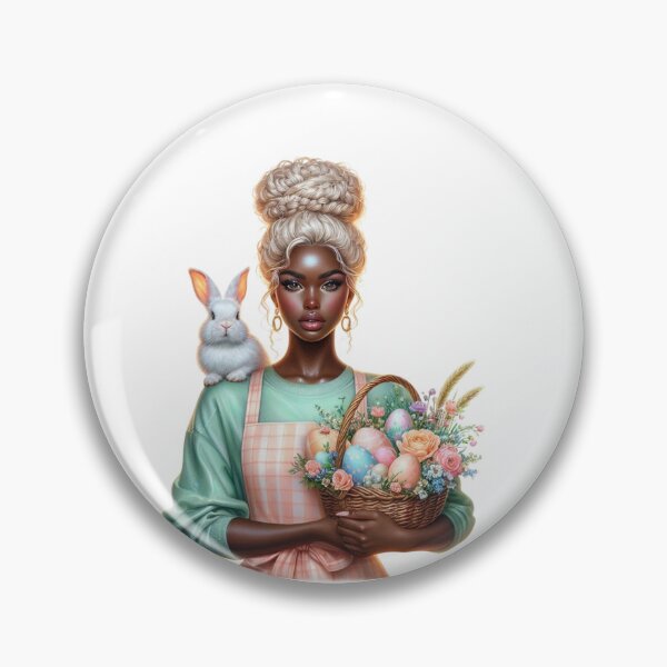 Item preview, Easter black woman design, Easter Afro Girl, Cute black girl, Spring Easter Sublimation. designed and sold by gabrielakrall.