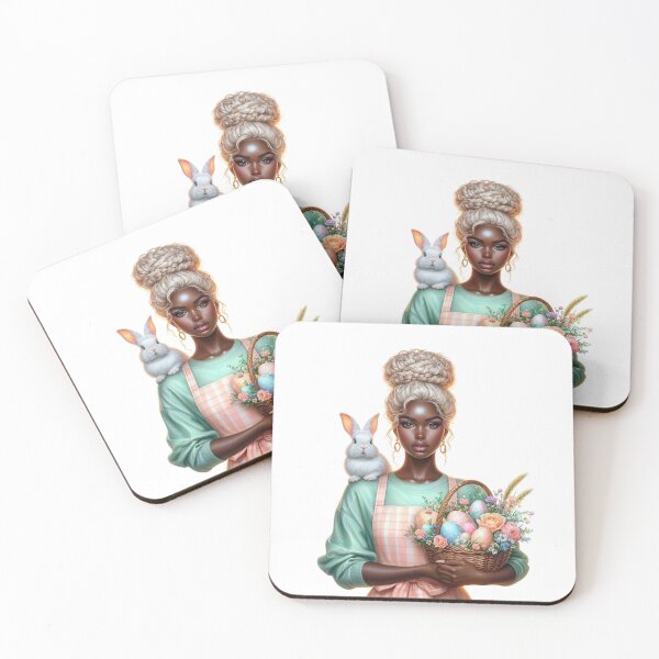 Item preview, Easter black woman design, Easter Afro Girl, Cute black girl, Spring Easter Sublimation. designed and sold by gabrielakrall.