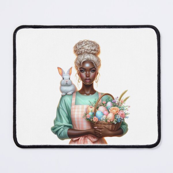 Item preview, Easter black woman design, Easter Afro Girl, Cute black girl, Spring Easter Sublimation. designed and sold by gabrielakrall.