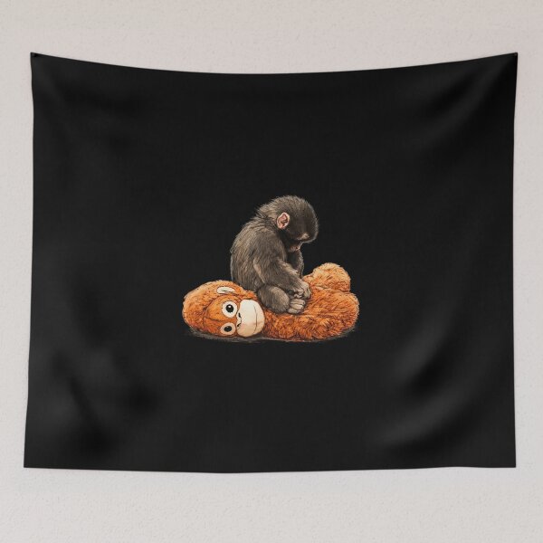 Item preview, Cute Monkey Punch Baby Monkey designed and sold by ClarenceGarza.