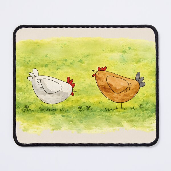 Item preview, Country Besties – Whimsical Watercolor Chickens designed and sold by blankTeeShirt.