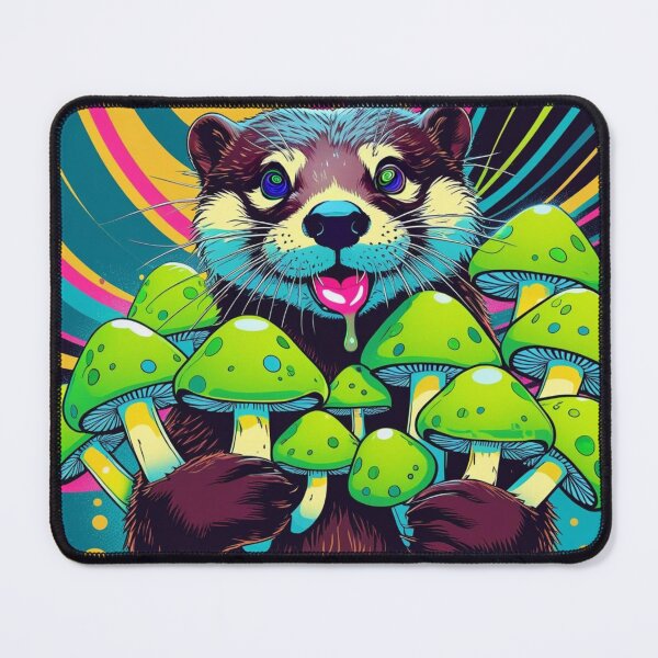 Item preview, Otter who likes strange mushrooms designed and sold by Otter In Water Store.