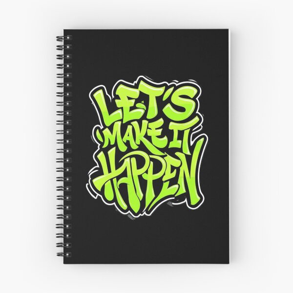 Item preview, Energetic “Let’s Make It Happen” Graffiti‑Style Motivational Typography for Bold Achievers designed and sold by Bright Nest Studio.