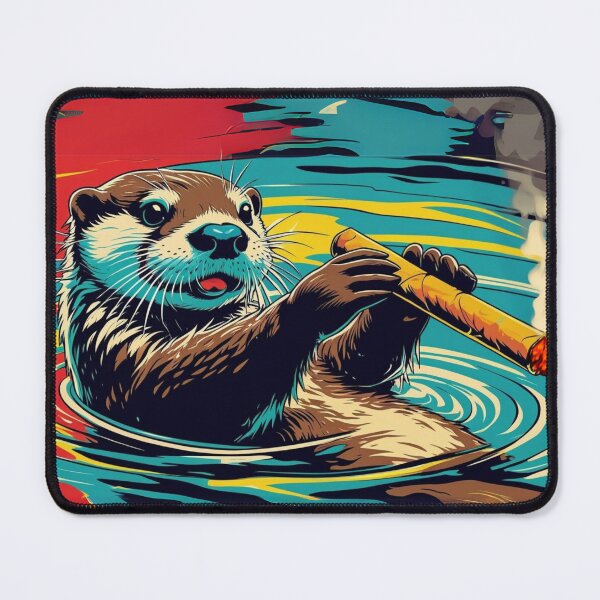 Item preview, Otter in water smoking cigar designed and sold by Otter In Water Store.