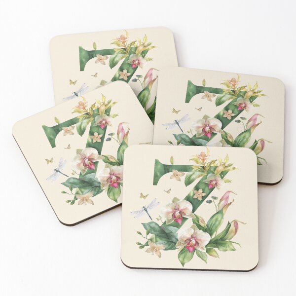 Item preview, Elegant Botanical Letter Z Monogram – Floral Orchid & Butterfly Illustration | Nature-Inspired Aesthetic Decor designed and sold by AmenAlways.