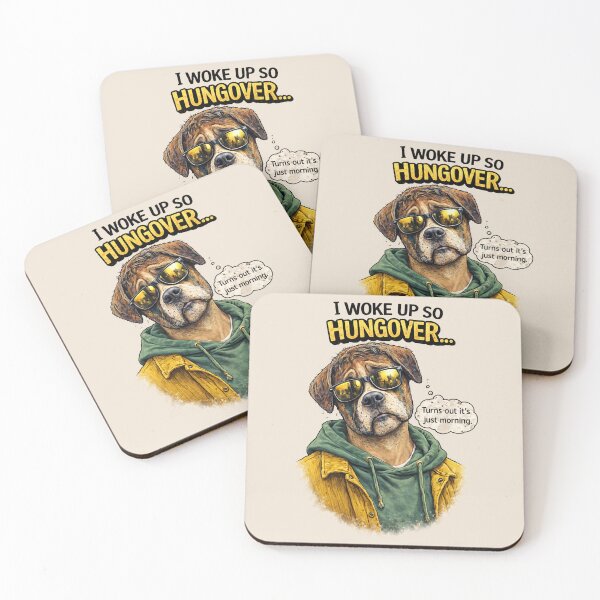 Item preview, Bulldog lover art. I woke up so hungover... designed and sold by Natart1004.