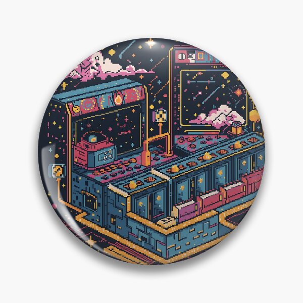 Item preview, Retro Arcade Machine Pixel Art designed and sold by Saixor.