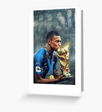Kylian Mbappe PSG Greeting Card