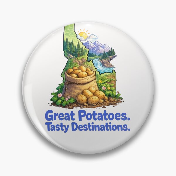 Item preview, Great Potatoes Tasty Destinations Idaho Scenic Landscape designed and sold by Places On Earth.