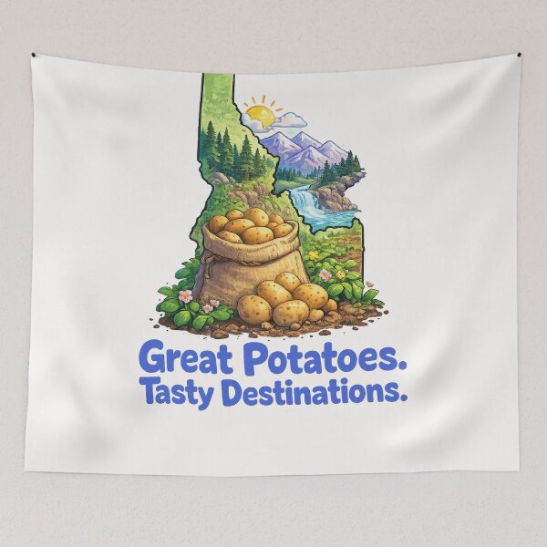 Item preview, Great Potatoes Tasty Destinations Idaho Scenic Landscape designed and sold by Places On Earth.