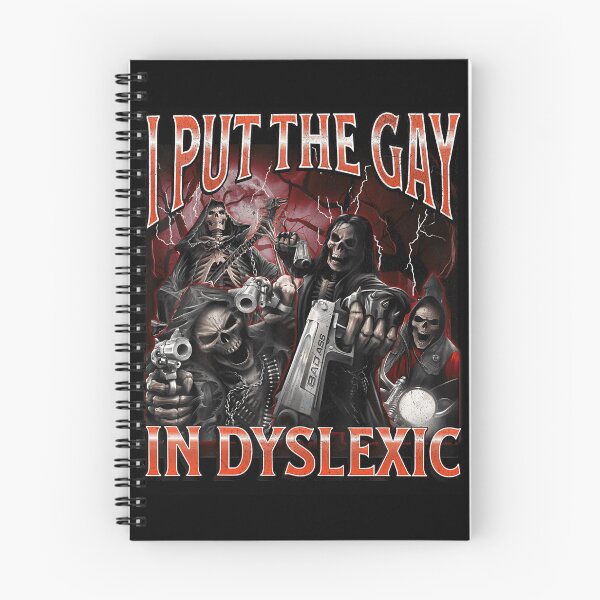 Item preview, I Put The Gay In Dyslexic Funny Hard Skeleton Meme Bootleg T-Shirt designed and sold by SAPAIDART.