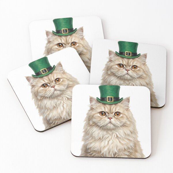 Item preview, St. Patrick's Persian Cat designed and sold by KC's.