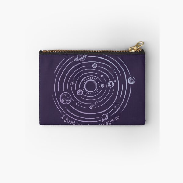 Item preview, I Just Need Some Space - Cute Purple Solar System Doodle designed and sold by Tattyarts.
