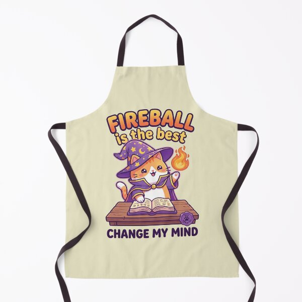 Item preview, Cute Cat Wizard Fireball RPG designed and sold by AdyKurniawan.