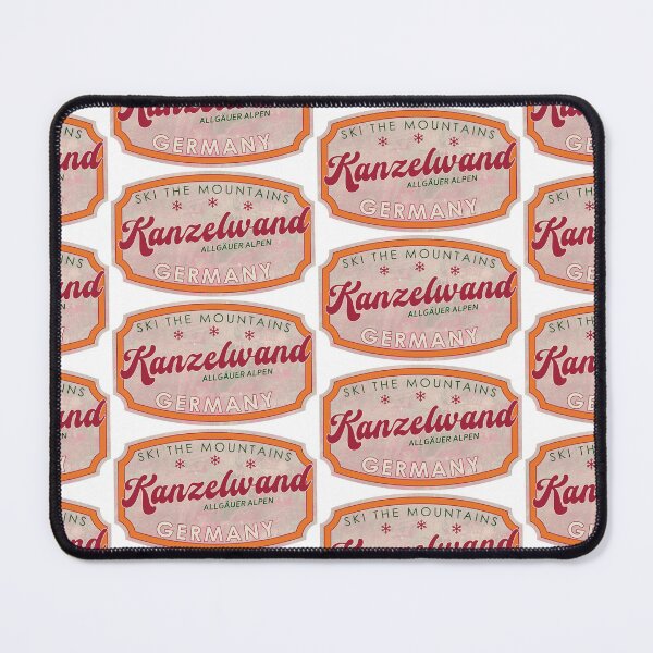 Item preview, Kanzelwand, Germany, Allgäuer Alpen, Ski, textured skiing badge designed and sold by Wanderful-roads.