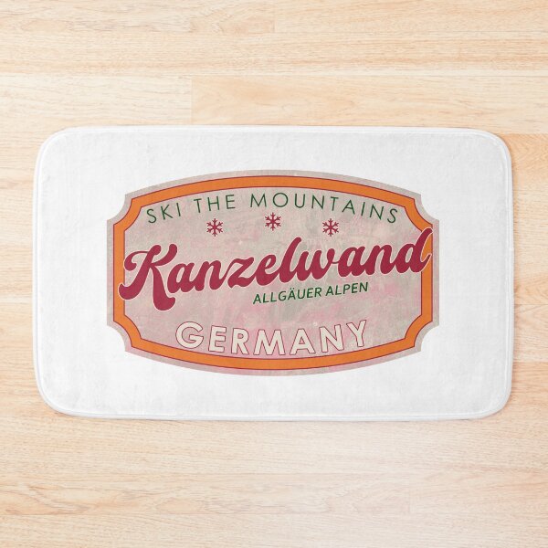 Artikelvorschau, Kanzelwand, Deutschland, Allgäuer Alpen, Ski, strukturiertes Skiabzeichen entworfen und verkauft von Wanderful-roads.