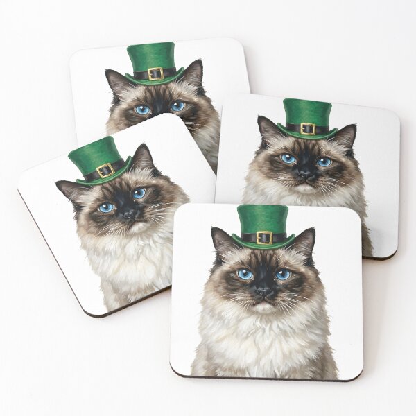 Item preview, St. Patrick's Ragdoll Cat designed and sold by KC's.