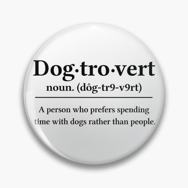 Item preview, Dogtrovert Definition Funny Dog Lover Introvert Text designed and sold by GiftsCreek.