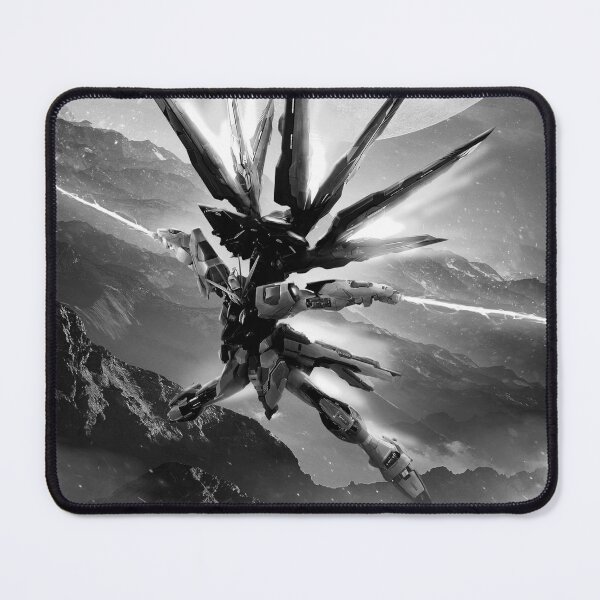 Item preview, black white ZGMF-X20A Strike Freedom Gundam illustration digital art designed and sold by sabartgunpla.