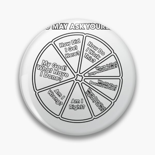Item preview, Once In A Lifetime • You May Ask Yourself Pie Chart B&amp;W Version designed and sold by isaddias.