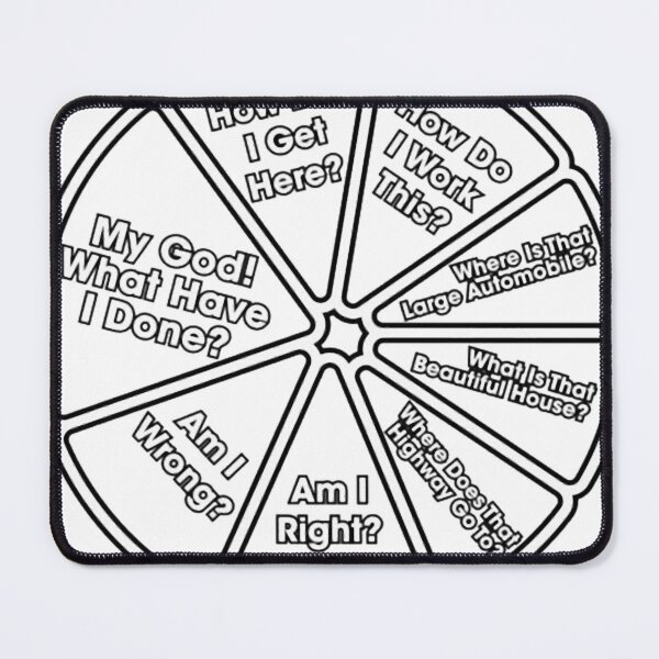 Item preview, Once In A Lifetime • You May Ask Yourself Pie Chart B&amp;W Version designed and sold by isaddias.
