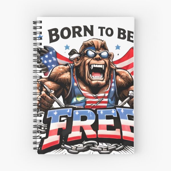 Item preview, Bigfoot American Pride - Born To Be Free designed and sold by DrukNaStyl.