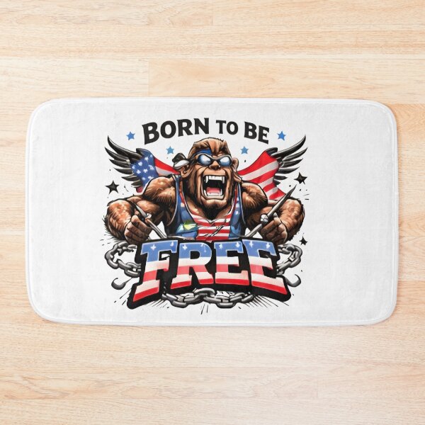 Item preview, Bigfoot American Pride - Born To Be Free designed and sold by DrukNaStyl.