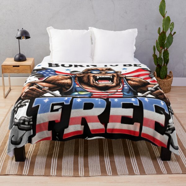 Item preview, Bigfoot American Pride - Born To Be Free designed and sold by DrukNaStyl.