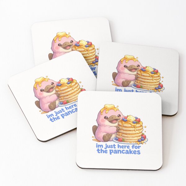 Item preview, I’m Just Here for the Pancakes Cute Platypus Breakfast designed and sold by Places On Earth.