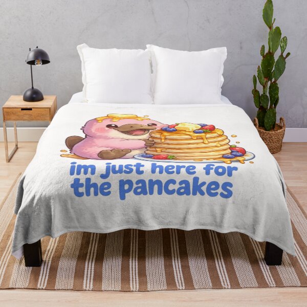 Item preview, I’m Just Here for the Pancakes Cute Platypus Breakfast designed and sold by Places On Earth.