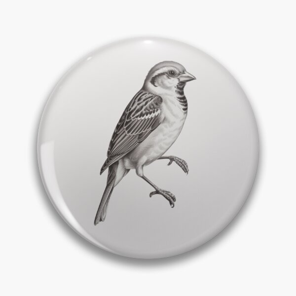 Item preview, sparrow perched on a gnarled tree branch designed and sold by 123ks.