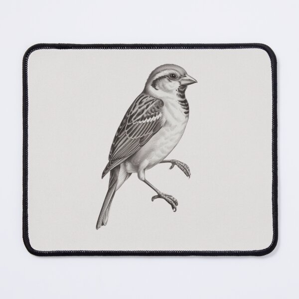 Item preview, sparrow perched on a gnarled tree branch designed and sold by 123ks.