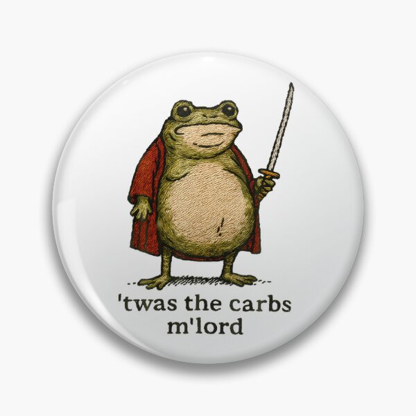 Item preview, TWAS The Carbs M'Lord Funny Frog Meme T-Shirt designed and sold by SAPAIDART.