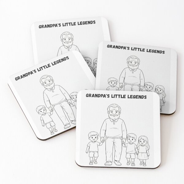 Item preview, Grandpa's Little Legends - Grandpa and Grandkids Family design  designed and sold by Mastalina99.