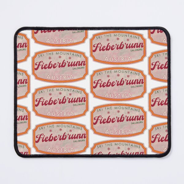 Item preview, Fieberbrunn, Austria, Salzburg, Ski, textured skiing badge designed and sold by Wanderful-roads.
