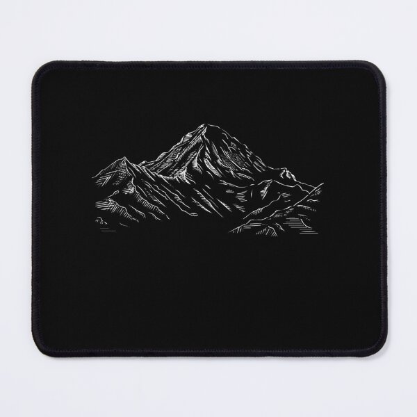 Item preview, Mountain Artwork - Line Art of K2 Mountain in Pakistan Hiker designed and sold by farhanhafeez.